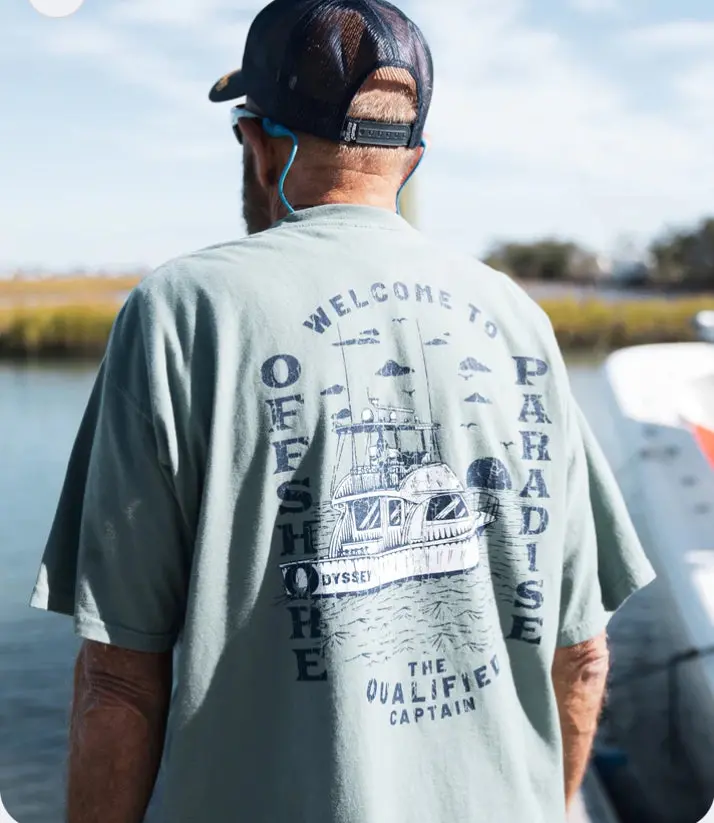 Qualified Captain Offshore Paradise Graphic Tee 1