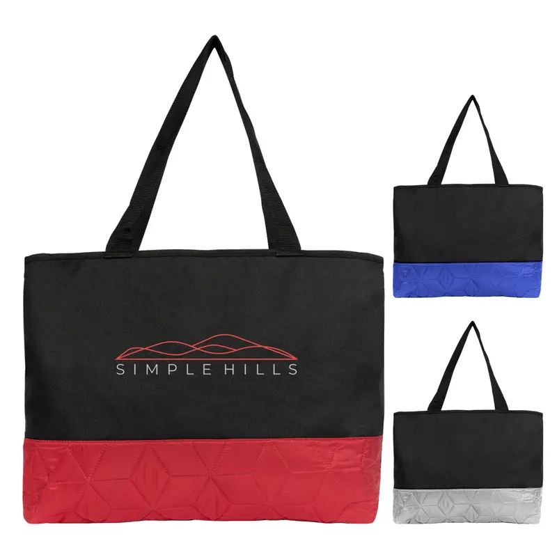 Quilted Heritage Tote Bag – Classic Stitched Style 1