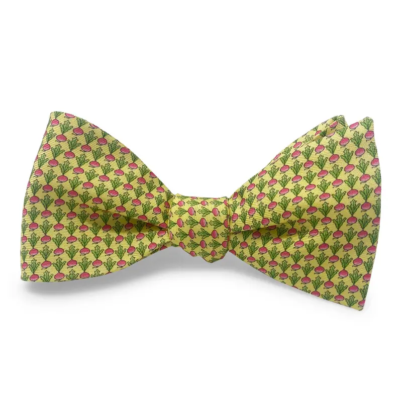 Radishes Yellow Bow Tie 1