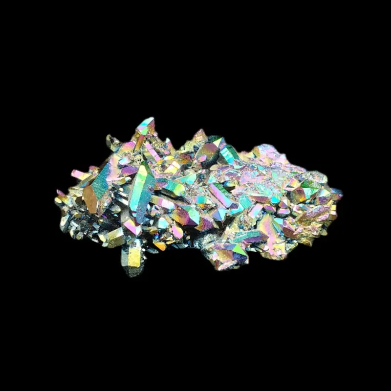 Rainbow Aura Quartz Cluster Explained: Properties & Origins 1