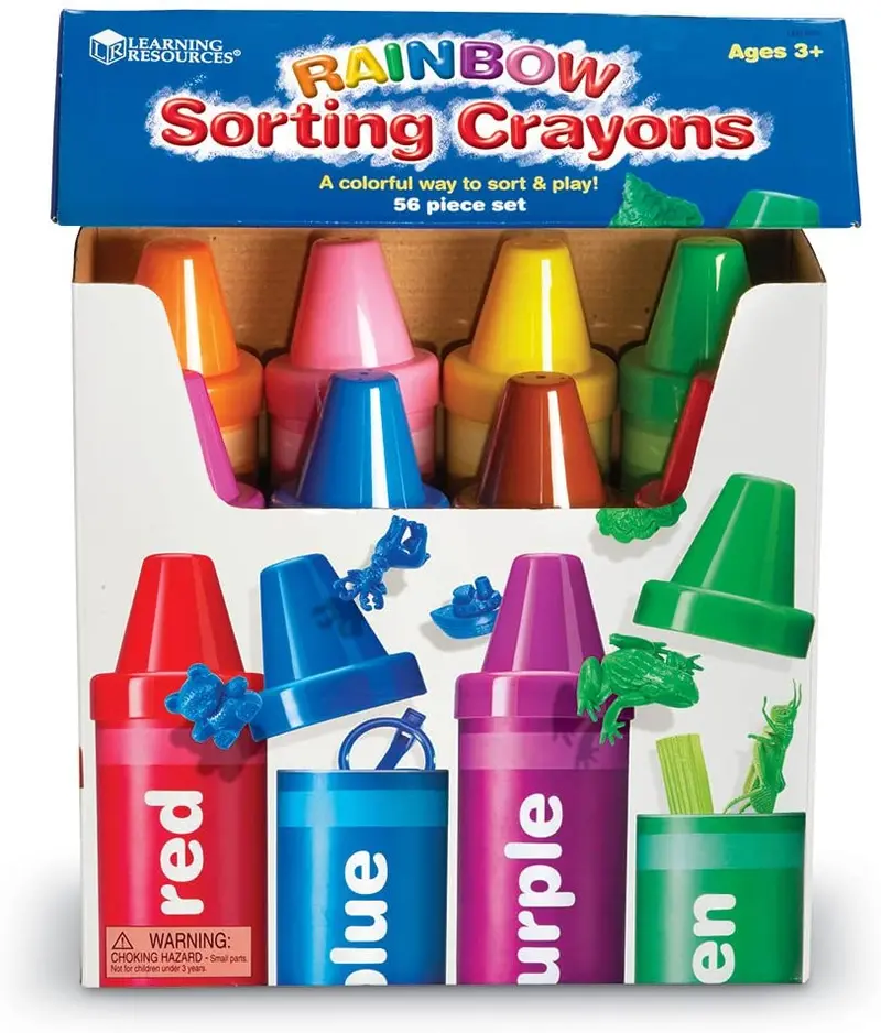 Rainbow Crayon Sorting Set For Early Learning 1