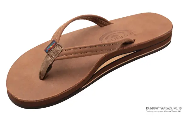 Rainbow Double-Layer Arch Sandals With Narrow Straps – Redwood 1