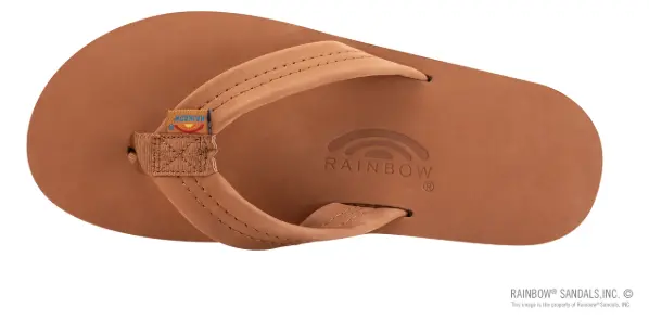 Rainbow Men'S Dual-Tone Sandals – Tan And Blue 1