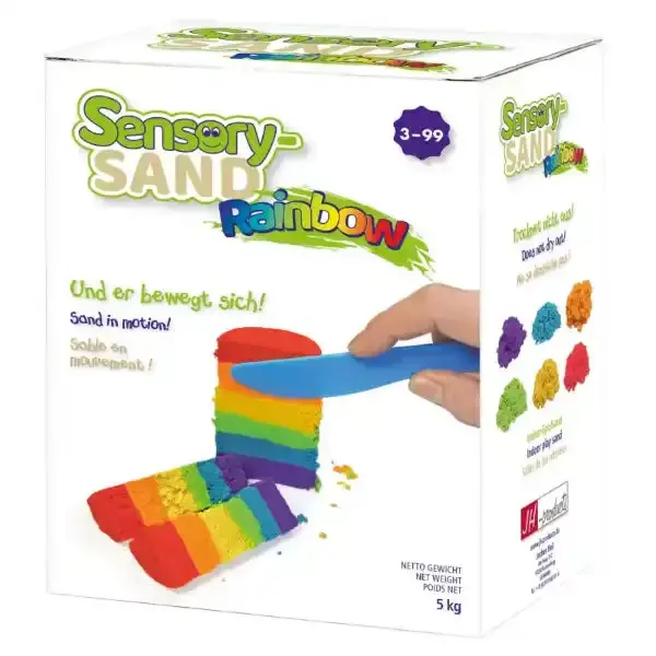 Rainbow Sensory Sand – 5Kg Fine Kinetic Play Sand 1