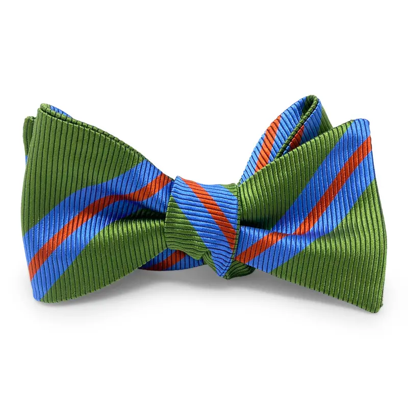 Raleigh Green Bow Tie – Textured Wool Finish 1