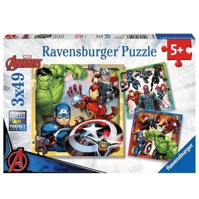 Ravensburger Avengers Assemble Triple Puzzle Set (49-Piece Each) 1