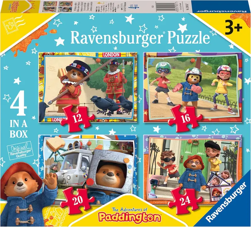 Ravensburger Paddington Bear Jigsaw Puzzle – 4-In-1 Collection 1
