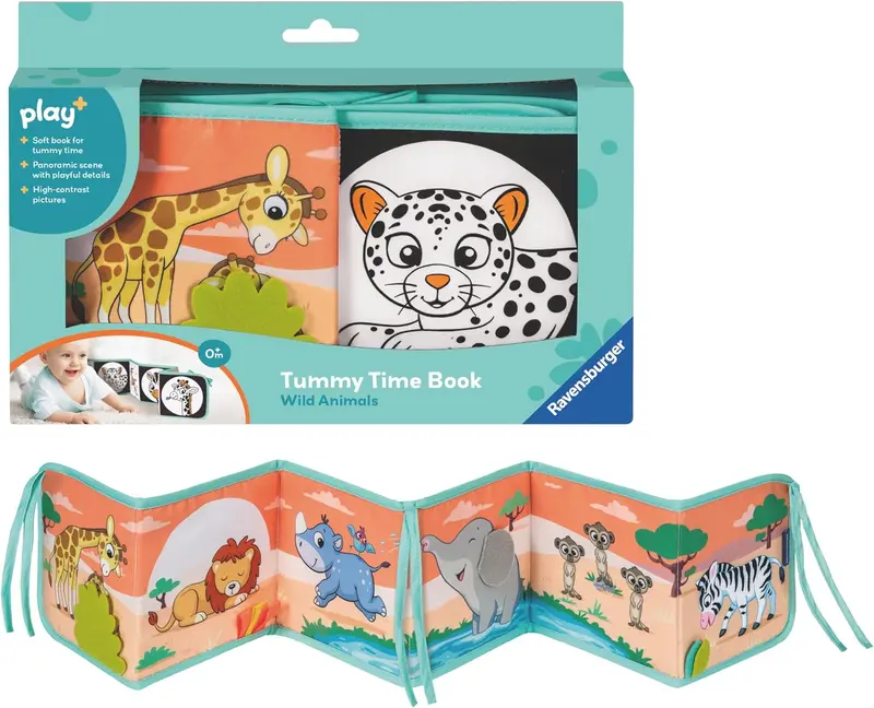 Ravensburger Play+ Tummy Time Book: Wild Animals 1