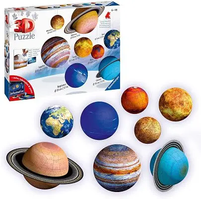 Ravensburger Solar System 3D Puzzle – Educational Planetary Model Kit 1