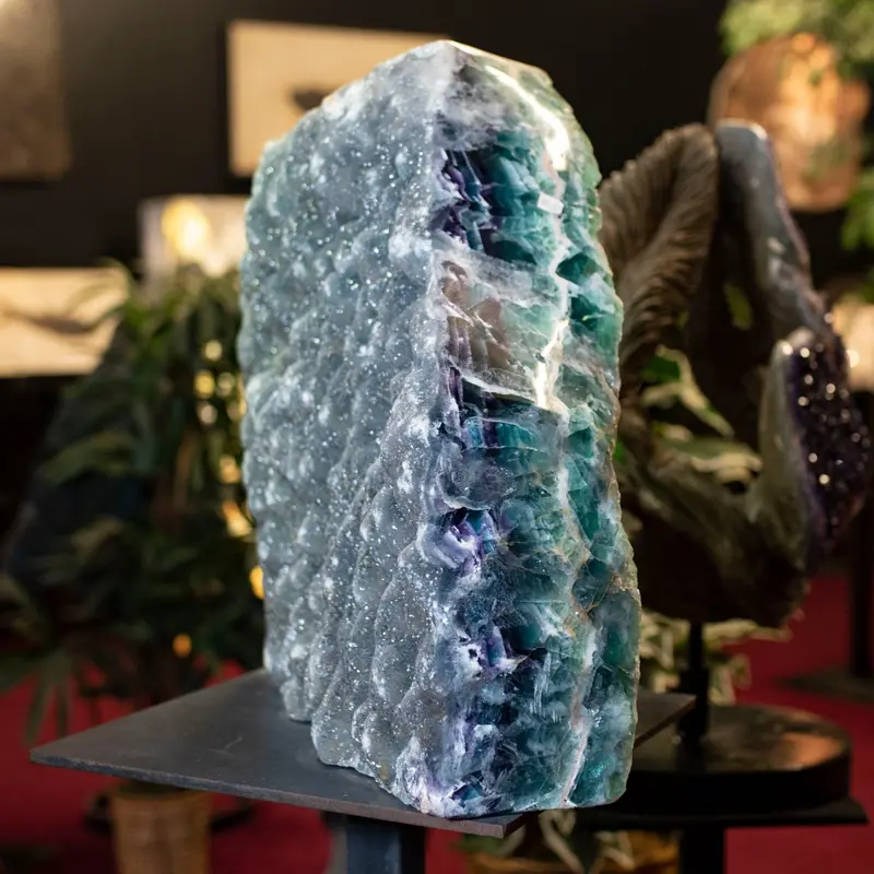 Raw Green Fluorite Slab – Unpolished Mineral Specimen 1