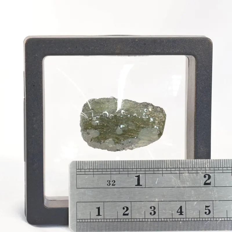 Raw Moldavite Crystal Specimen – Genuine Czech Tektite 1