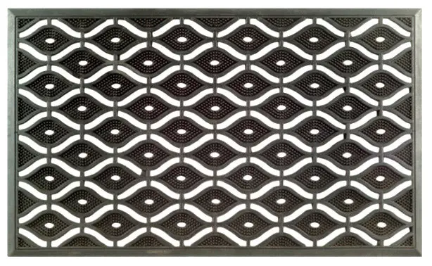 Recycled Rubber Eye-Pin Pattern Doormat 1
