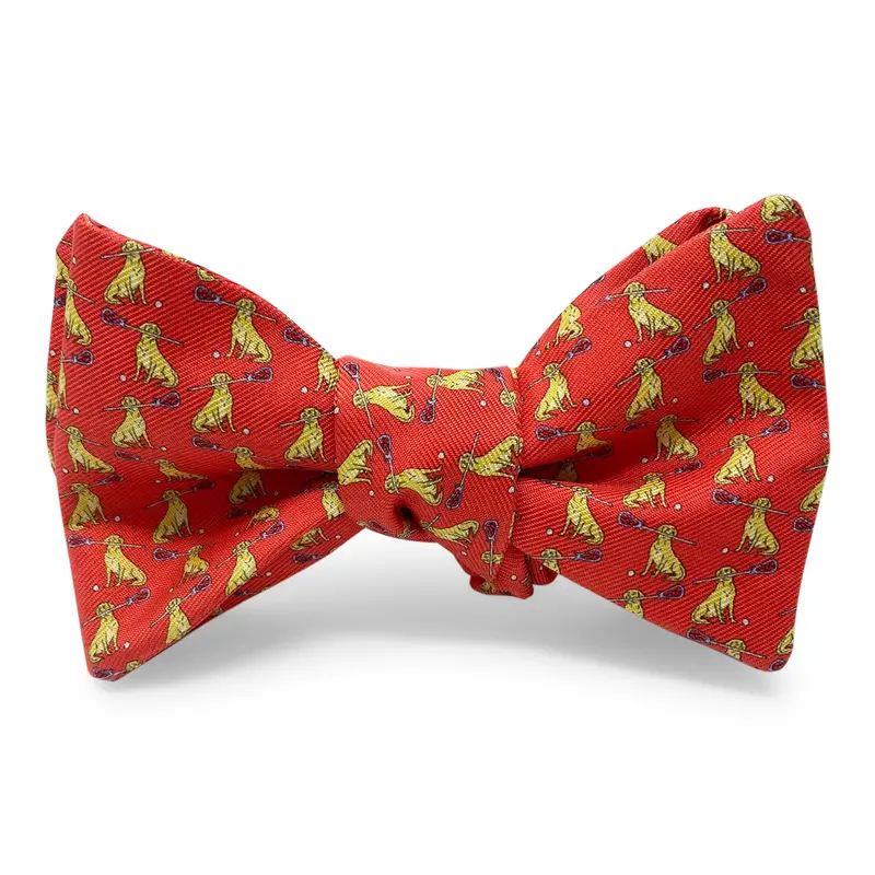 Red And Yellow Lax Lab Bow 1