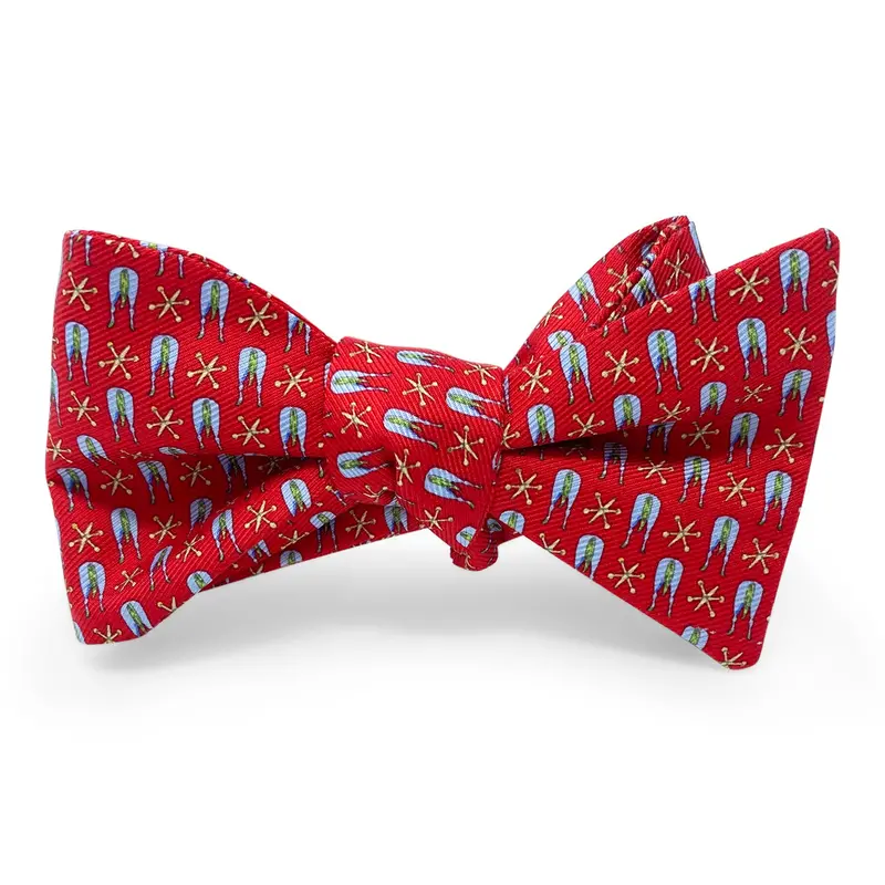 Red Bow Embellished Jack Ass Sandals 1