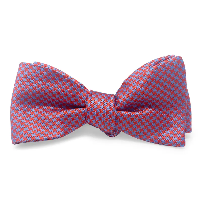 Red Cary Pattern Hair Bow 1