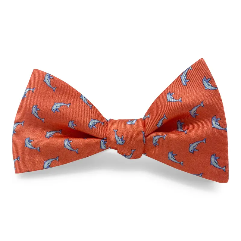 Red Dolphin Bow Hair Clip 1