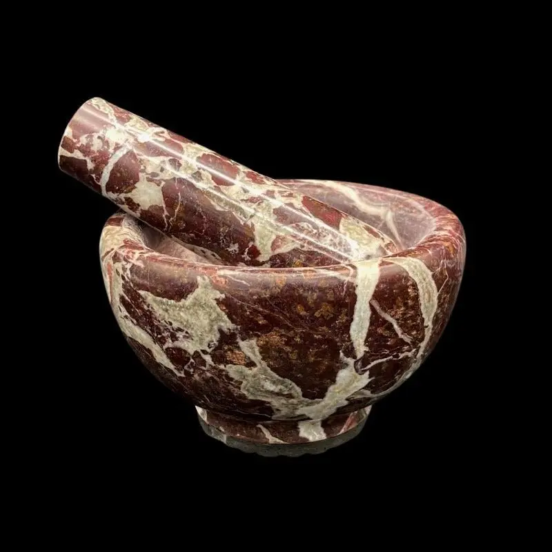 Red Onyx Mortar And Pestle – Bold-Colored Spice Grinding Set 1