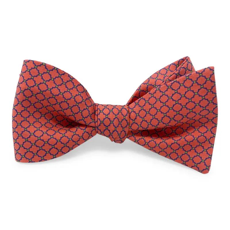 Red Quadrafoil Pattern Hair Bow 1