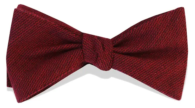 Red Sudbury Solid Bow Tie 1