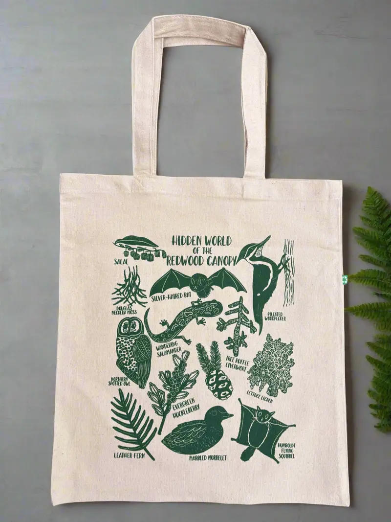 Redwood Canopy Tote Bag – Eco-Friendly Forest-Inspired Carryall 1