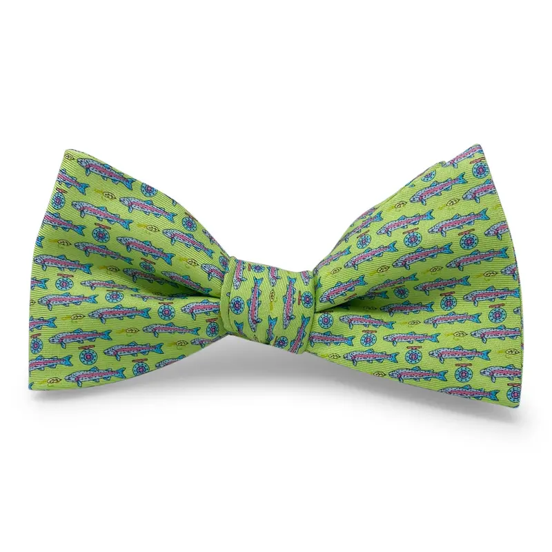 Reel Trout Green Bow Tie 1