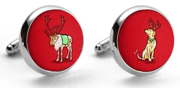 Reindeer Love Red Cufflinks 1