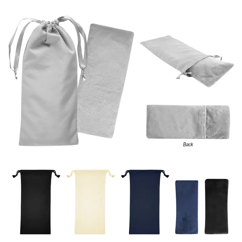 Relaxation Eye Pillow With Drawstring Polyester Storage Pouch 1
