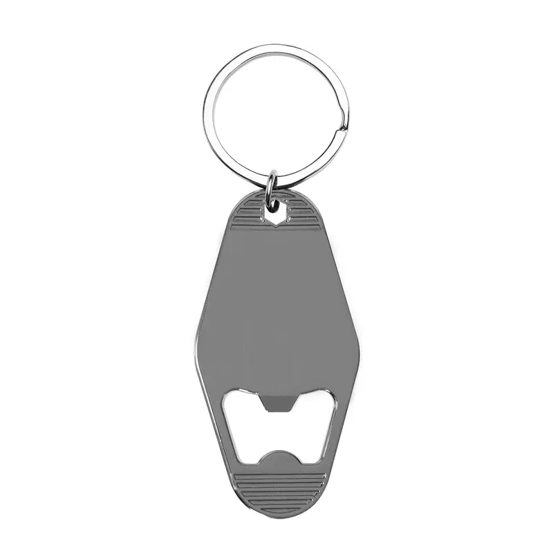 Retro Motel-Style Key Tag With Integrated Bottle Opener 1
