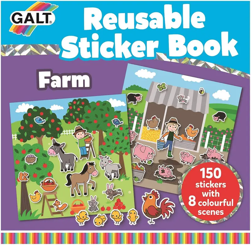 Reusable Farm Animal Sticker Activity Book 1