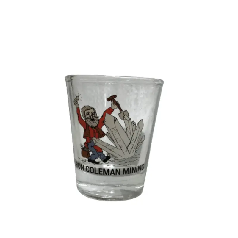 Ron Coleman Mining Collectible Shot Glass – 1.75 Oz Unique Keepsake 1