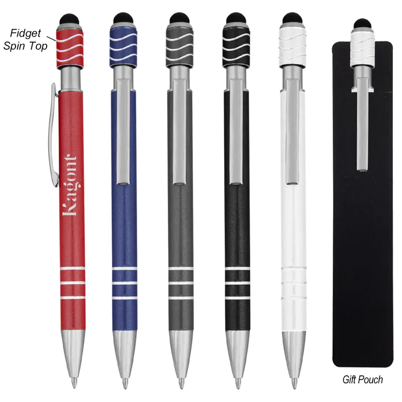 Rotating Top Stylus Pen With Smooth Spin Function 1
