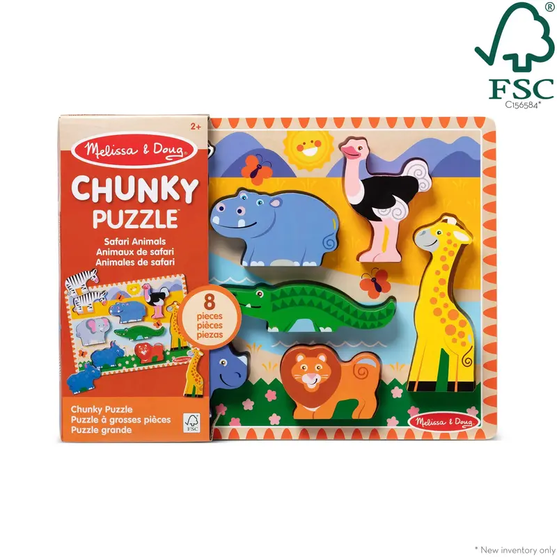 Safari Animal Chunky Puzzle – Early Learning Puzzle 1
