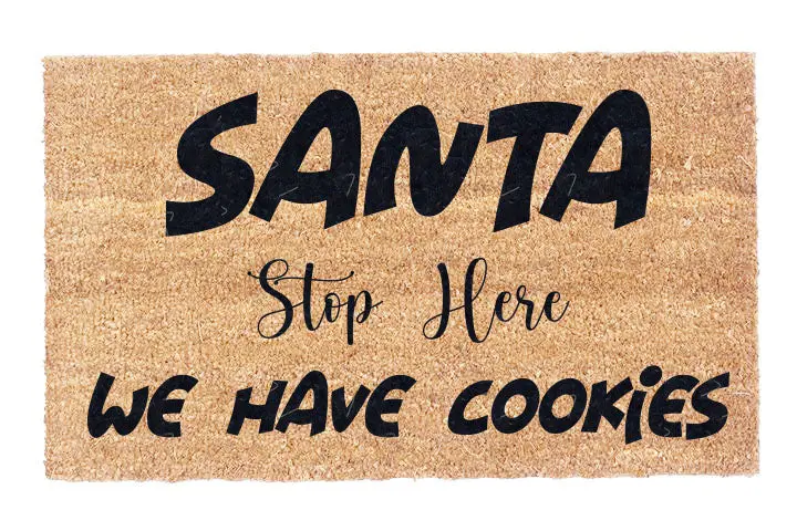 Santa, Pull Over—Cookies Are Ready! Holiday Mat 1