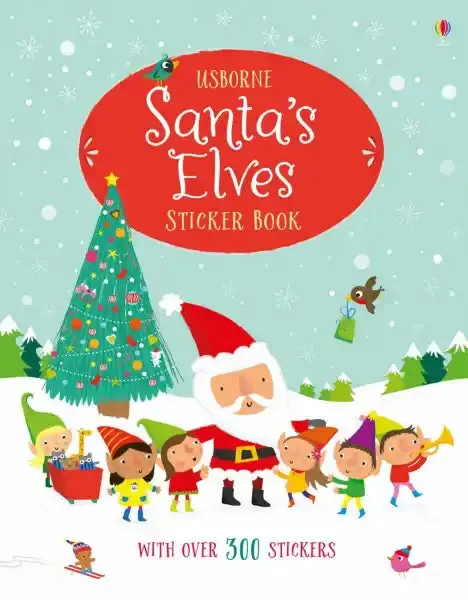 Santa’S Elves Sticker Activity Book For Kids 1