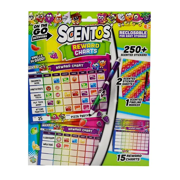 Scentos On-The-Go Reward Chart Sticker Set 1