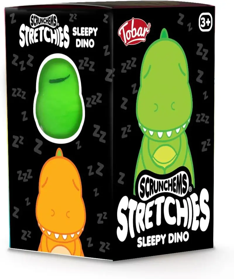 Scrunchems Stretchy Sleepy Dinosaur Sensory Toy 1