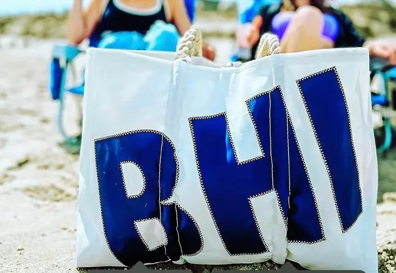 Sea Bags Of Maine Custom Large Zipper Tote – Bhi 1
