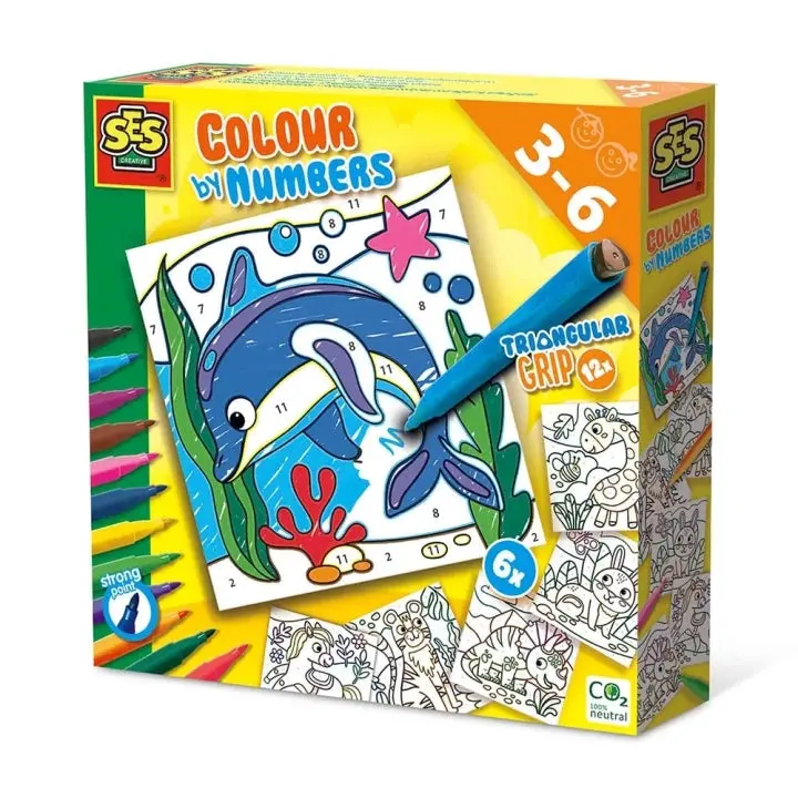 Ses Colour-By-Numbers Creative Activity Book 1