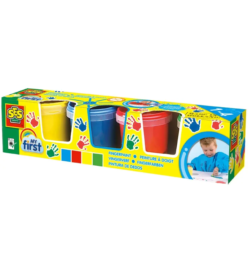 Ses Creative My First Finger Paint Set – 4-Color Kit 1