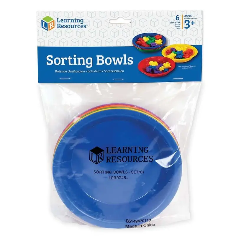Set Of 6 Color-Coded Sorting Bowls For Learning 1