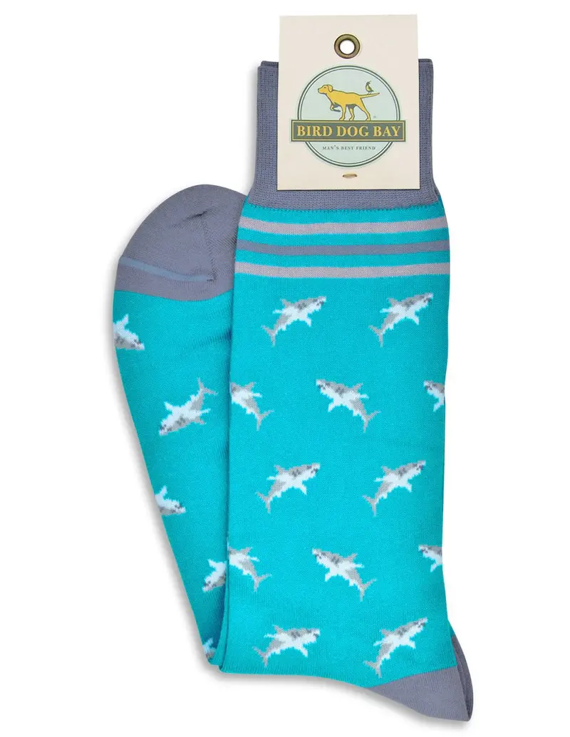 Shark Week Turquoise Casual Socks 1