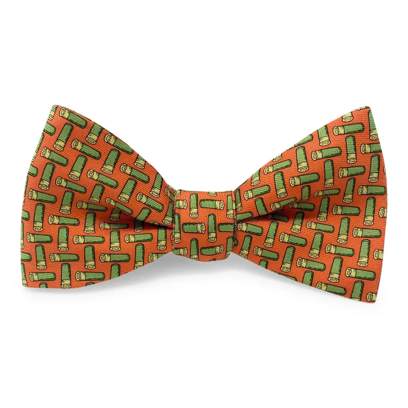 Shotgun Shells Orange Bow Tie 1