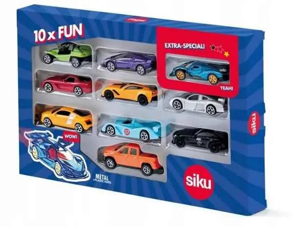 Siku 10-Piece Sports Car Collector Gift Set 1