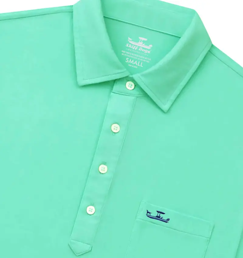 Skiff Dogs Seaglass Upcycled Surf Polo 1