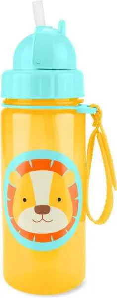 Skip Hop Zoo Lion Straw Bottle – Leak-Proof Sippy Cup 1