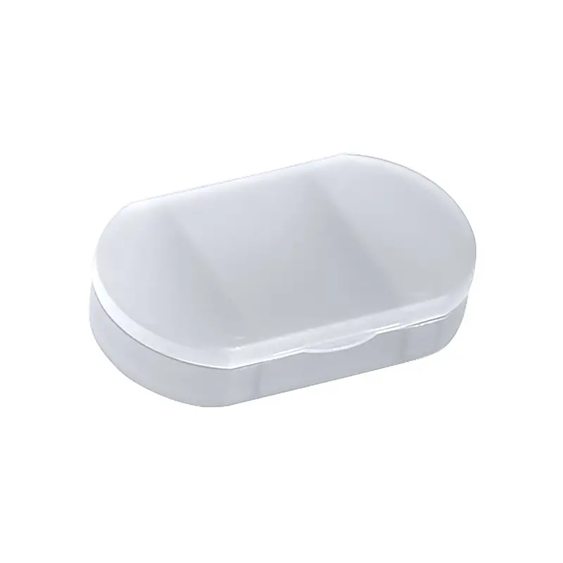 Slim Oval Pill Organizer With Snap-Tight Lids 1