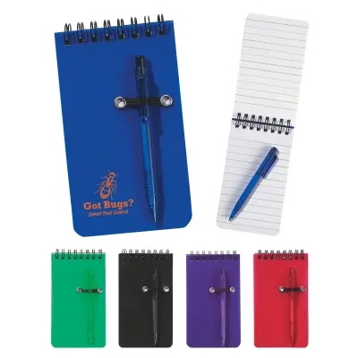 Slim Spiral Jotter Notebook With Retractable Pen 1