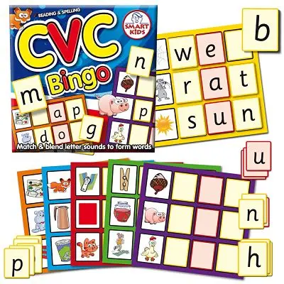 Smart Kids Cvc Word Bingo – Phonics Reinforcement For Beginners 1