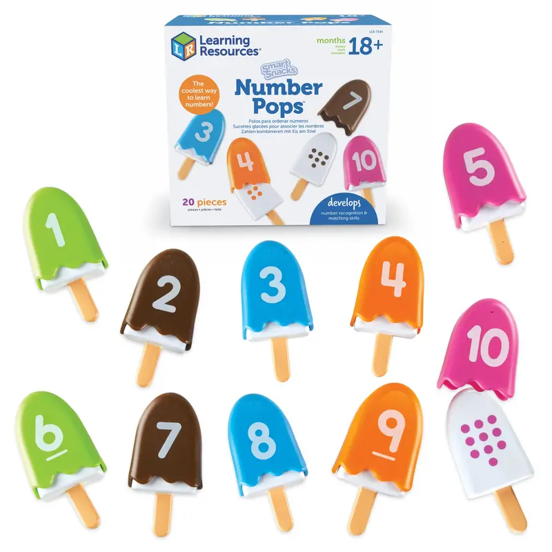 Smart Snacks Number Pops – Counting & Math Learning Lollipops 1