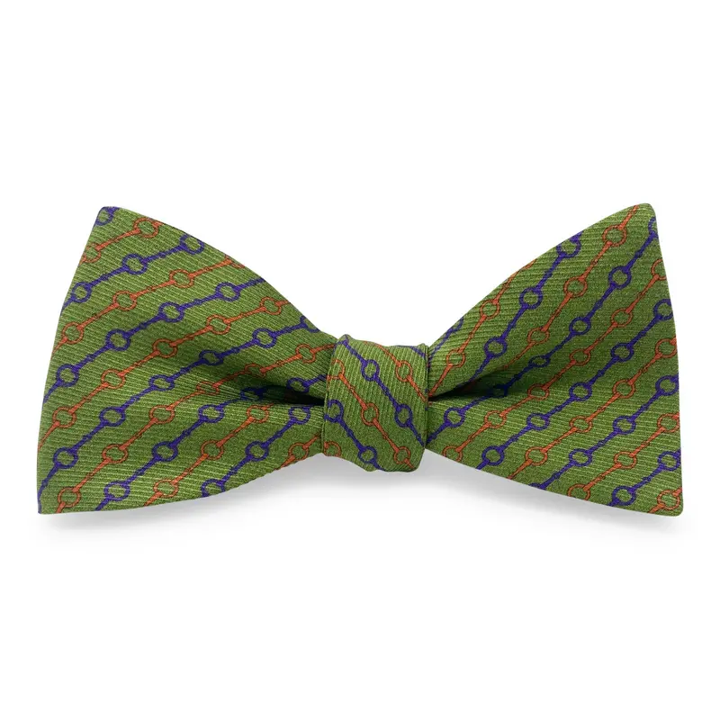 Snafflebit Stripe Green Bow 1